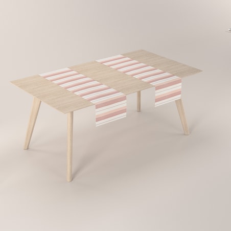 Bieżnik prostokątny 40x130 czerwone pasy