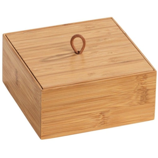 Organizer łazienkowy TERRA, bambus, 15 x 15 cm, WENKO