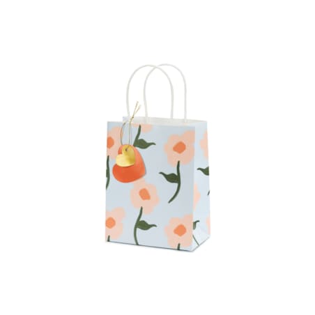 Torebka na prezenty Kwiaty, mix, 8x14x18 cm