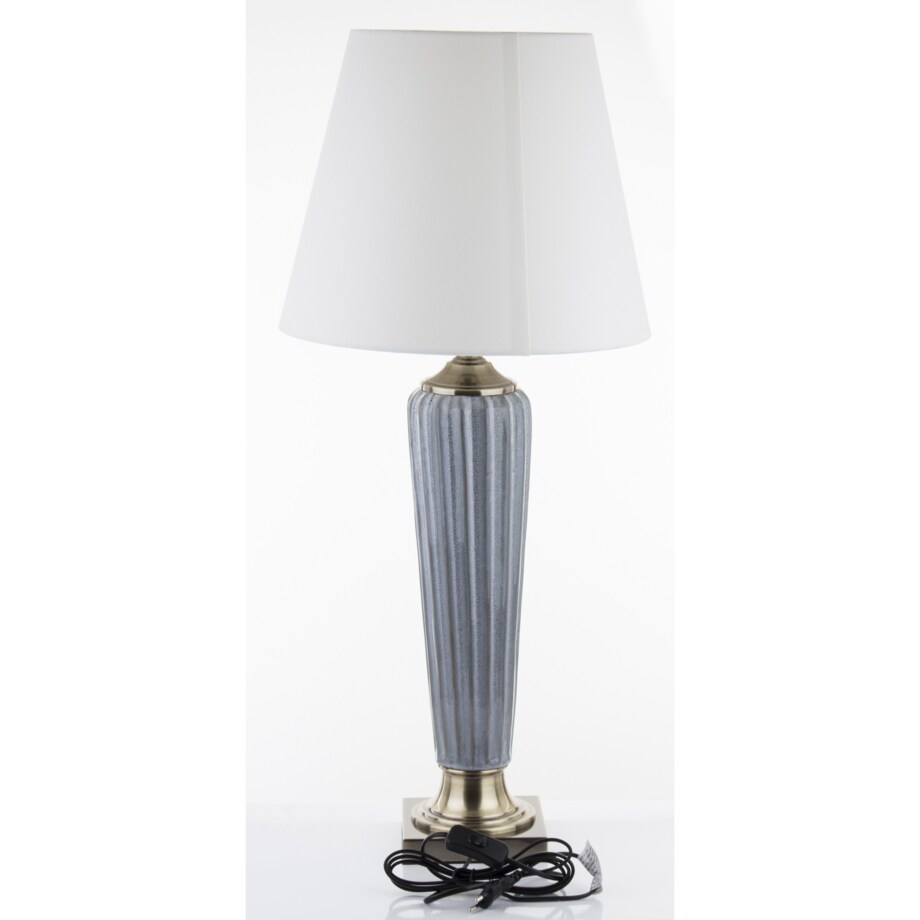 Lampa ceramiczna 86x38x38 cm beżowa DIGOMINA