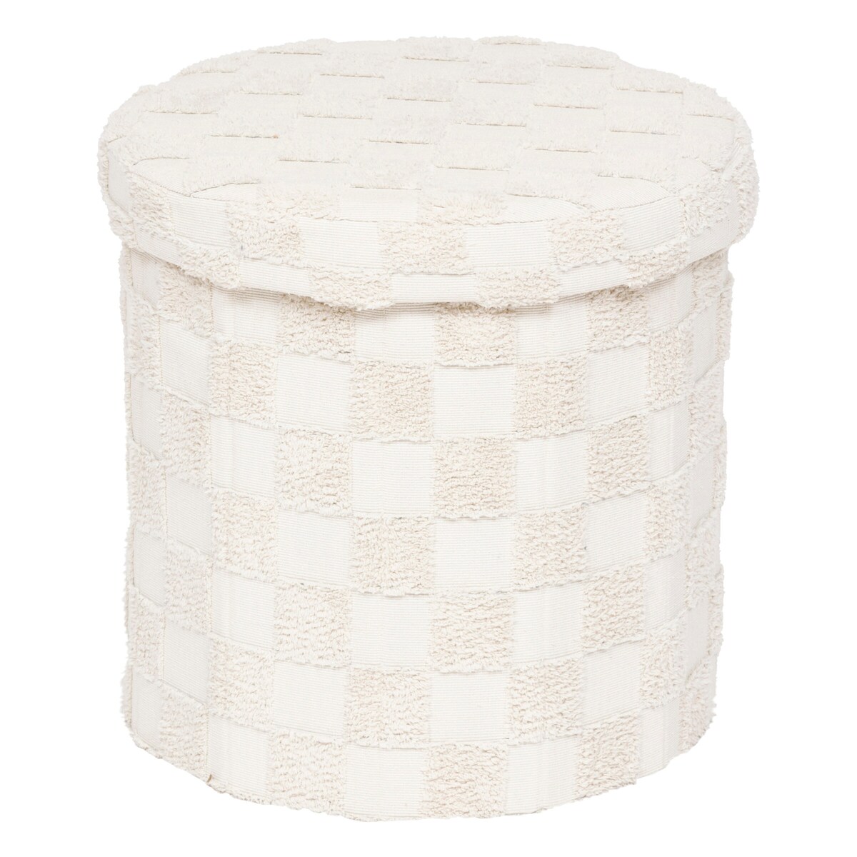 Pufa okrągła składana PASTI tuftowana, Ø 38 cm