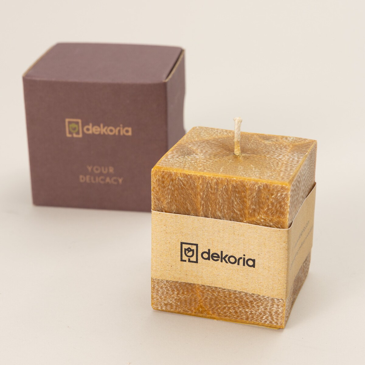 Świeca zapachowa palmowa kostka Your Delicacy, 7,5x7,5x8,5 cm