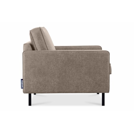 KONSIMO INVIA Fotel w stylu loftowym - kolor szary