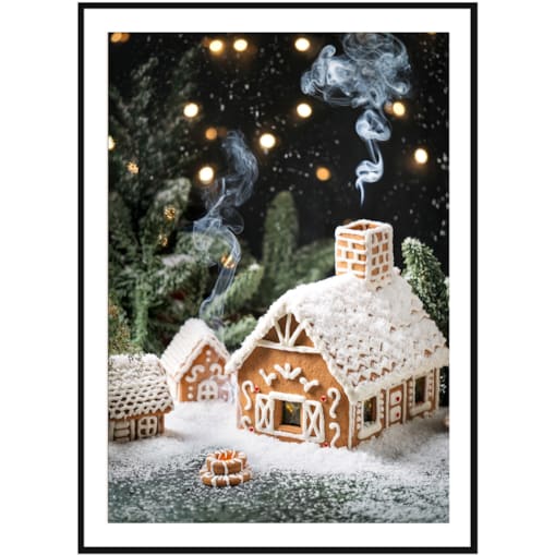 Poster Story, Plakat, Obraz - Świąteczna Chatka, wymiary 30 x 42 cm