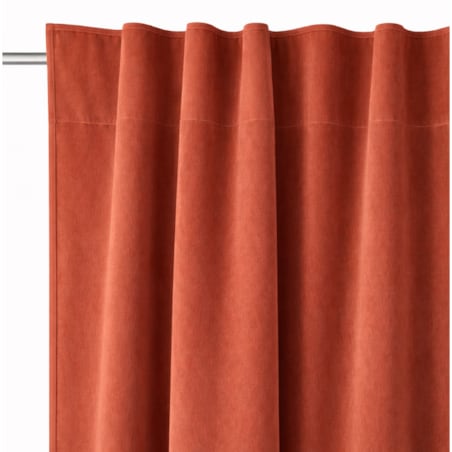 Zasłona welurowa Werona w kolorze terakota 260 cm