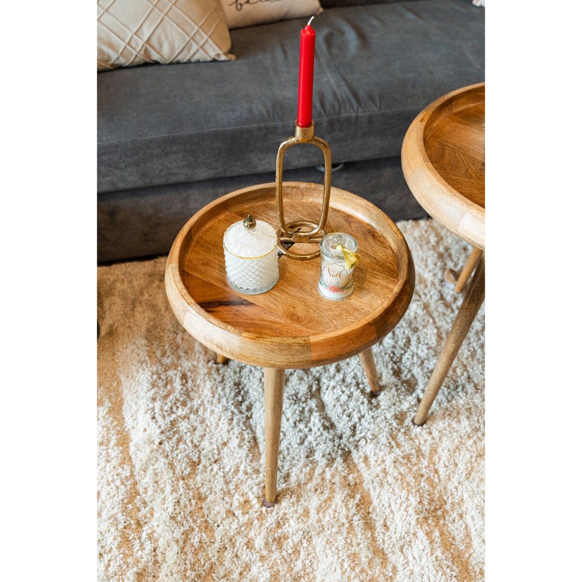 Świecznik dekoracyjny, złoty, aluminium