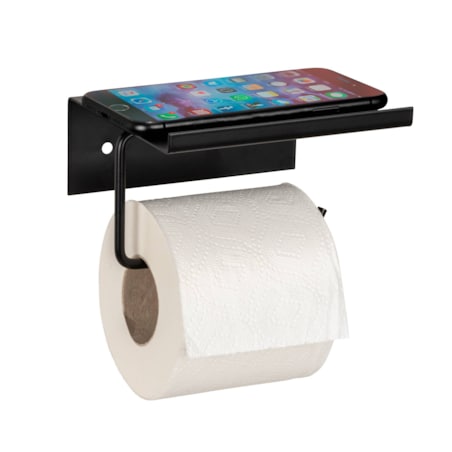 Metalowy uchwyt na papier z półeczką DESULO