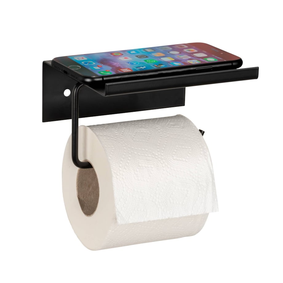 Metalowy uchwyt na papier z półeczką DESULO