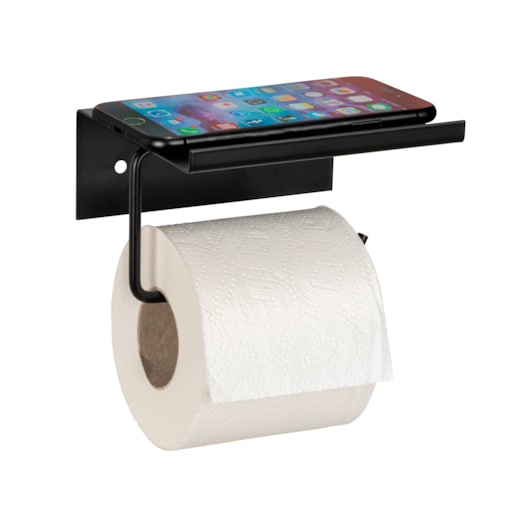 Metalowy uchwyt na papier z półeczką DESULO