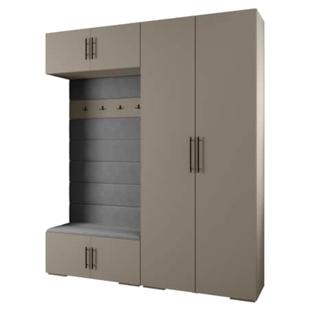 Garderoba do przedpokoju INOVA 3 Z18 kaszmir+czarny+manila16