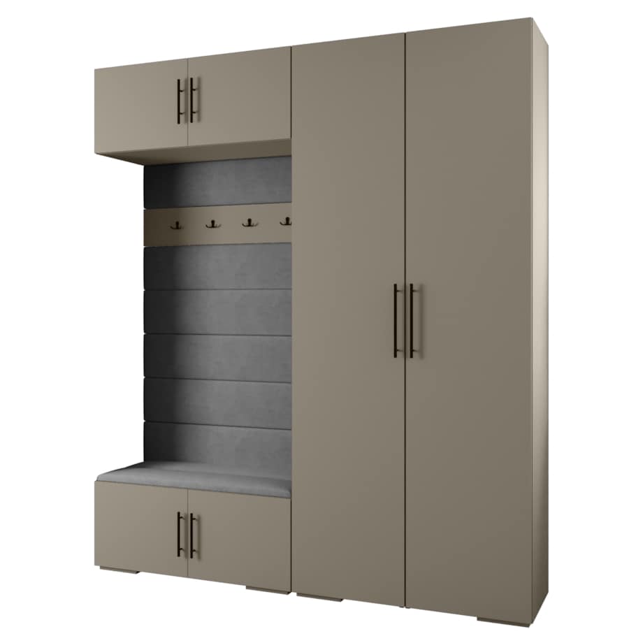 Garderoba do przedpokoju INOVA 3 Z18 kaszmir+czarny+manila16