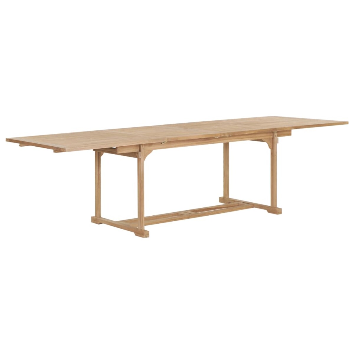 vidaXL Rozkładany stół ogrodowy, 180-280x100x75 cm, lite drewno tekowe
