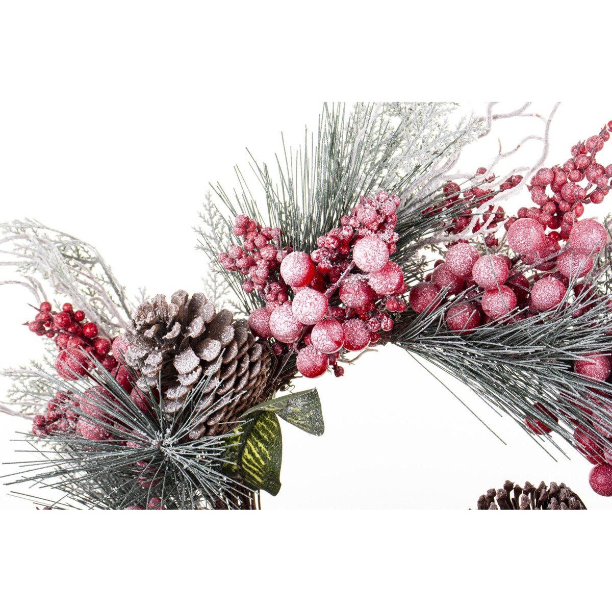 Wieniec wianek świąteczny oszroniony Ø60 cm