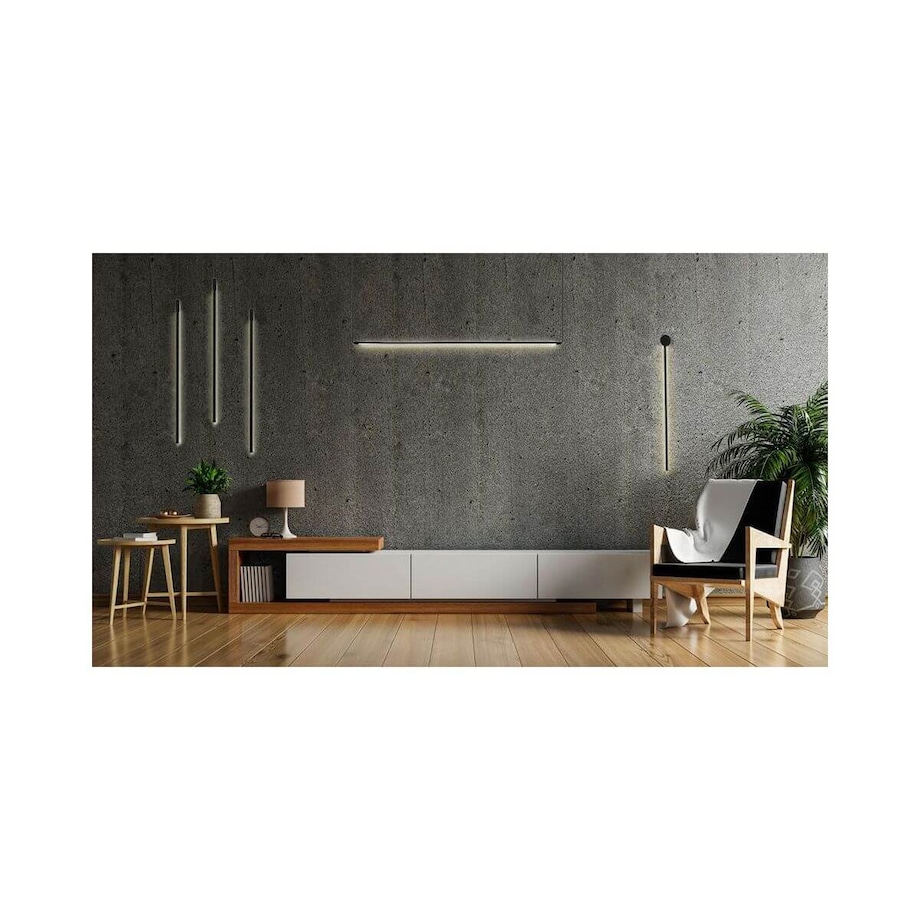 Pokojowa lampa wisząca Ombre listwa nad stół LED 14W czarna