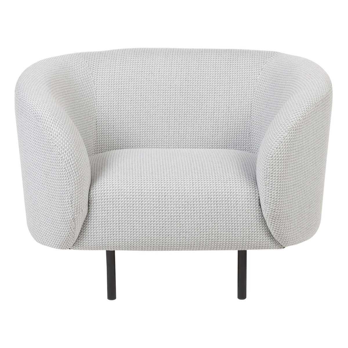 Komplet wypoczynkowy LOEN Czarny/ biały dla 3 osób