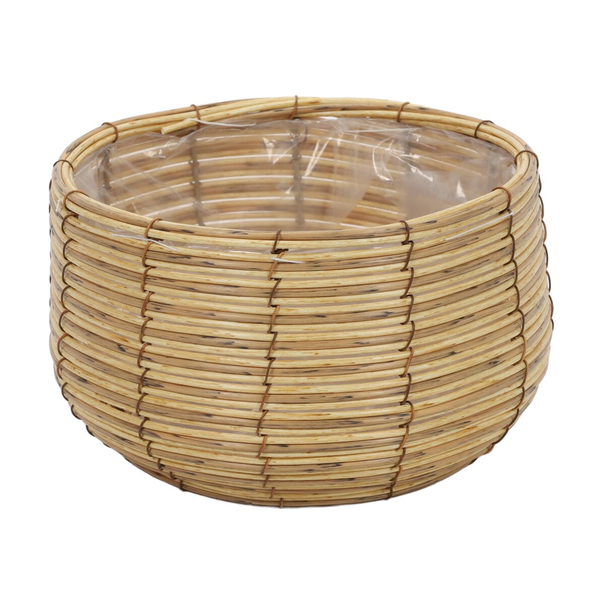 Osłonki na doniczkę z plecionki, 3 szt. w różnych rozmiarach