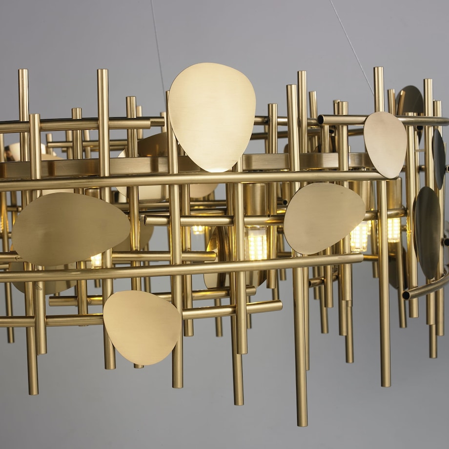 Lampa wisząca złota Plaquita 60 m