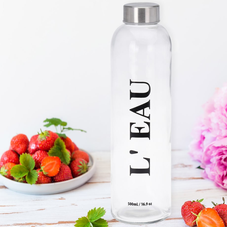 Szklana Butelka Na Wodę 750 Ml Napoje Sok Zakręcana Na Lato