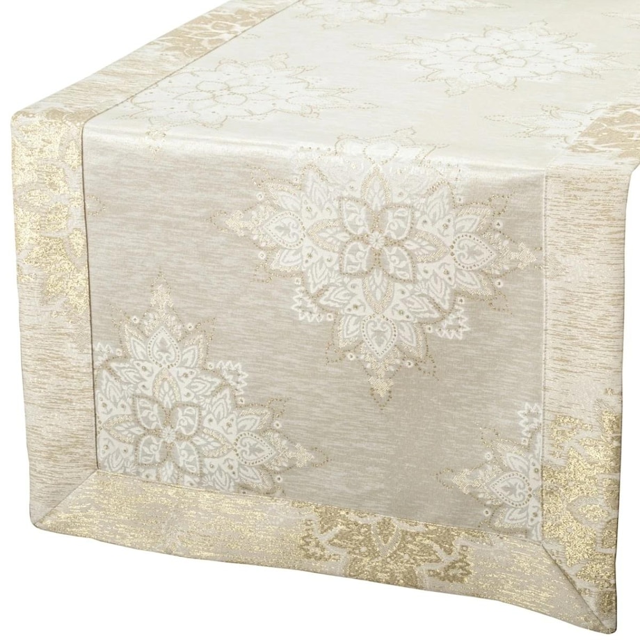 Bieżnik plamoodporny LX-6475-3260 - 40x140 cm - beżowy