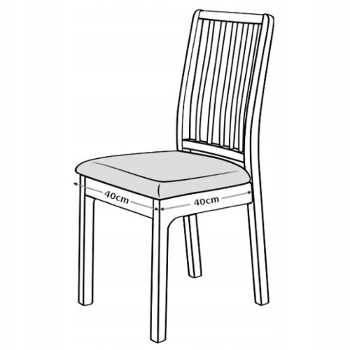 POKROWIEC NA SIEDZISKO 40x40cm SZARY ŻAKARD ELASTYCZNY [60-Z1-SZ]