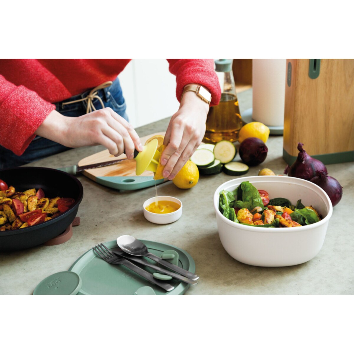 Zestaw lunchowy ze sztućcami BergHOFF