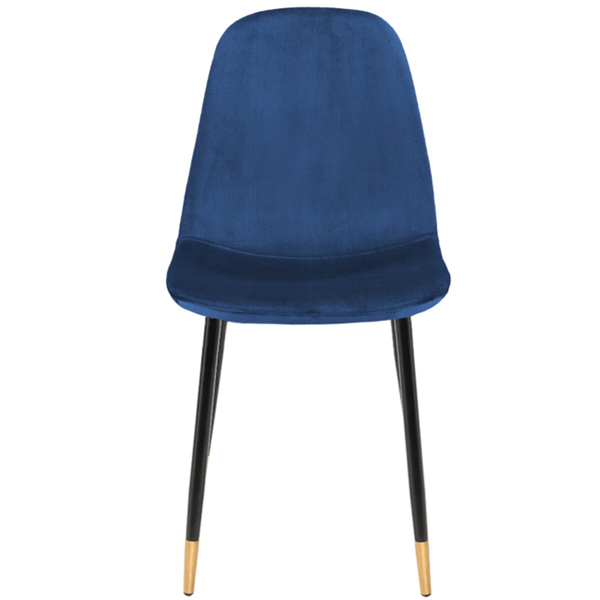 Krzesło tapicerowane welurowe pikowane granatowe do salonu jadalni