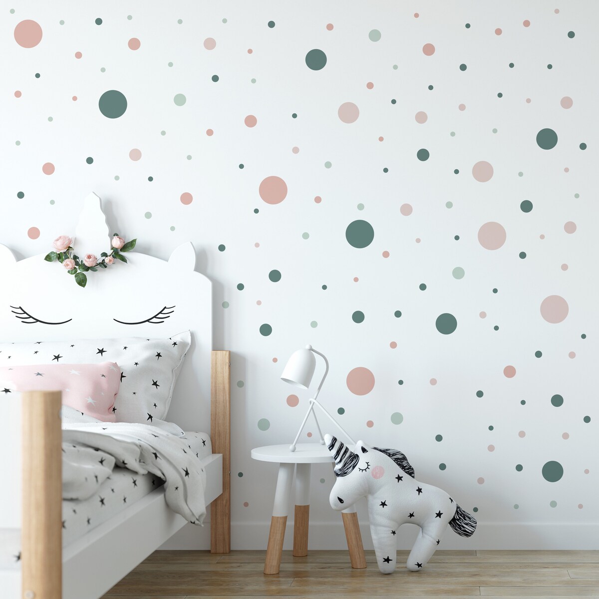 Naklejki Dla Dzieci GROCHY Delikatne Kropeczki Zestaw 150szt.