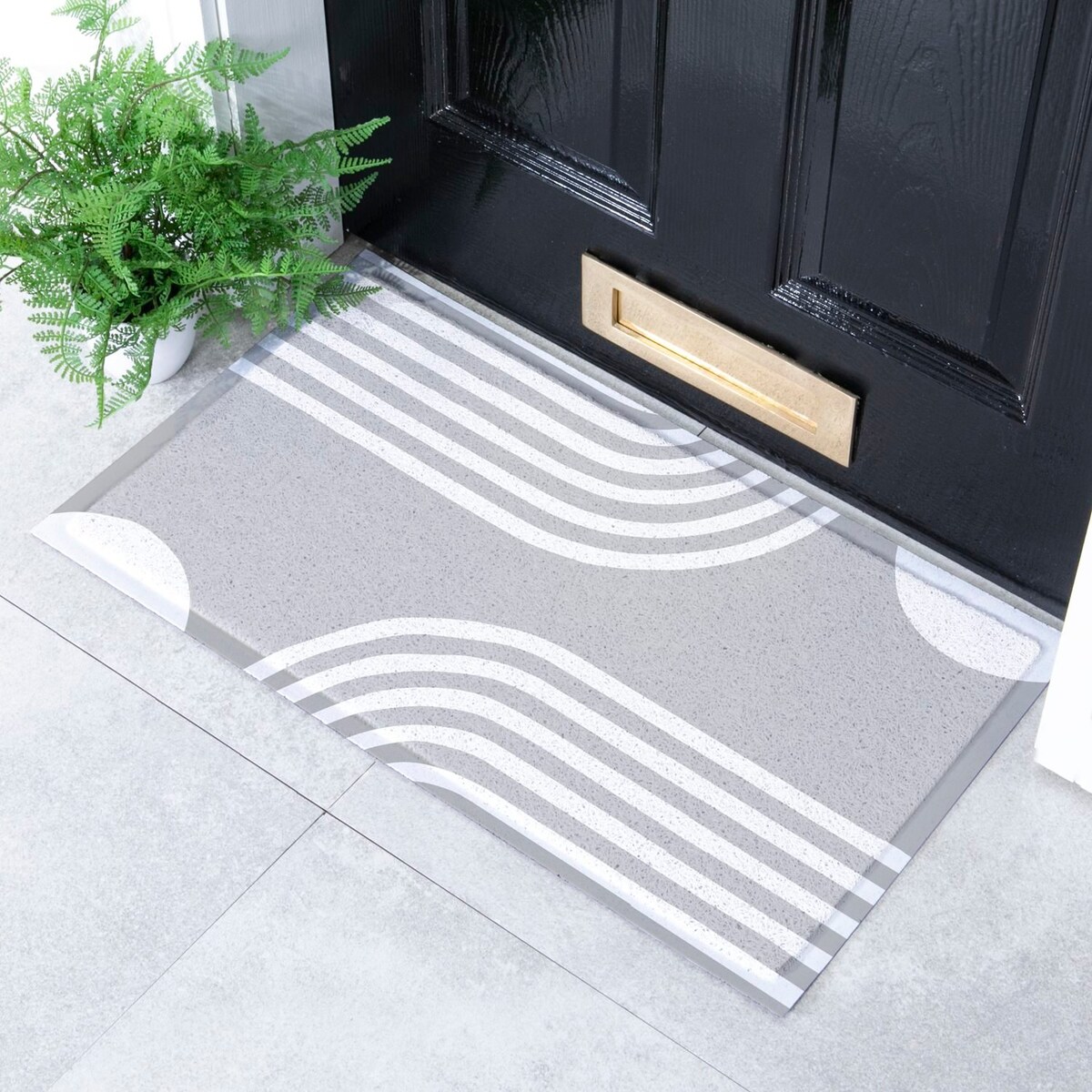 Wycieraczka Grey Abstract Lines Indoor & Outdoor (- 70 x 40 cm)