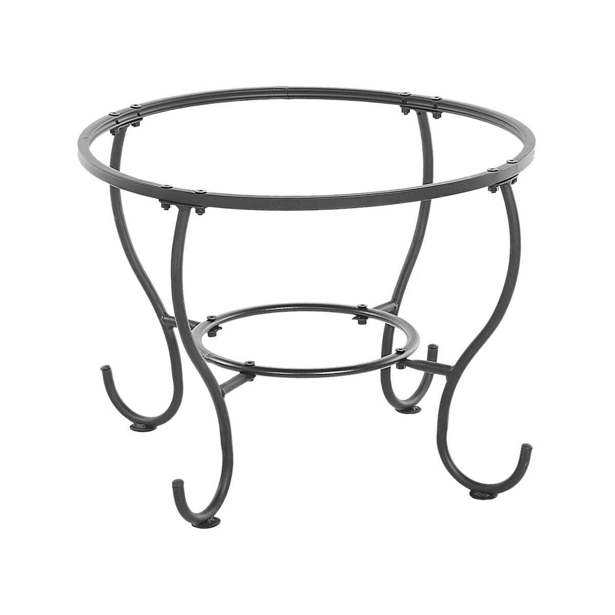 Palenisko ogrodowe z grillem stalowe czarne NEGARA