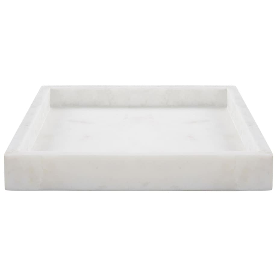 Taca dekoracyjna KATERINI Efekt marmuru Kamień Biały