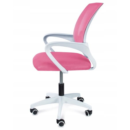Krzesło biurowe profilowane SMART różowe
