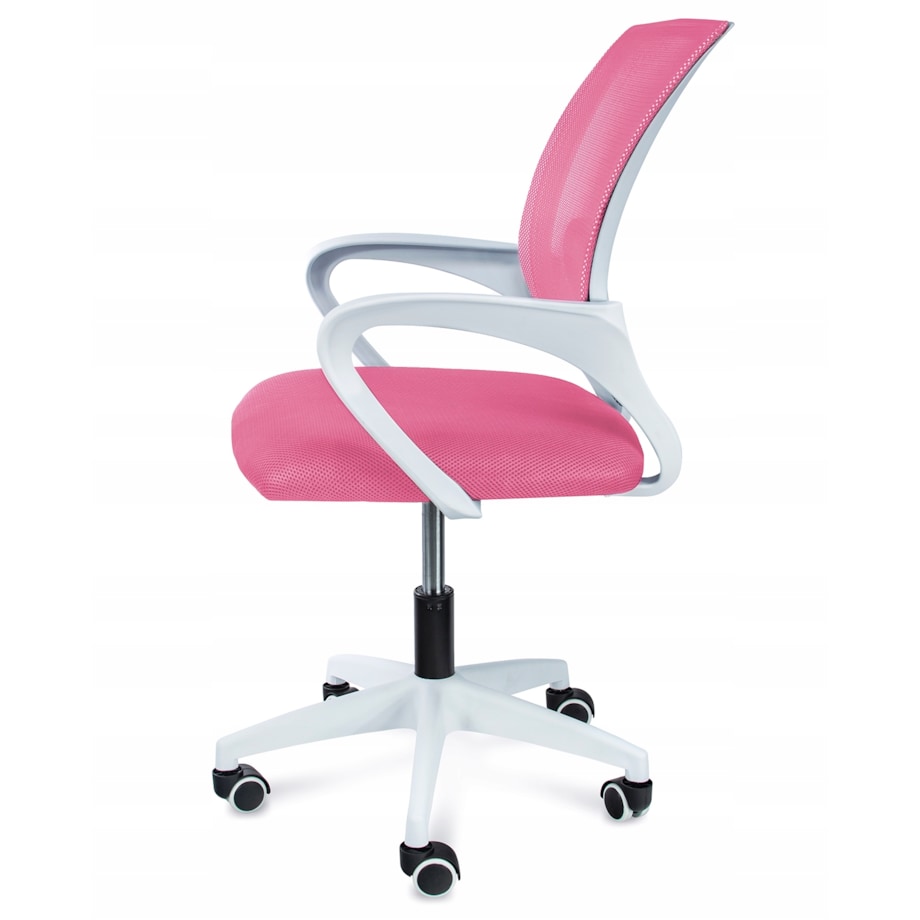 Krzesło biurowe profilowane SMART różowe
