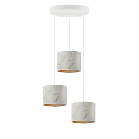 Lampa wisząca zwis żyrandol sufitowa z abażurami walec JAZZ Z3