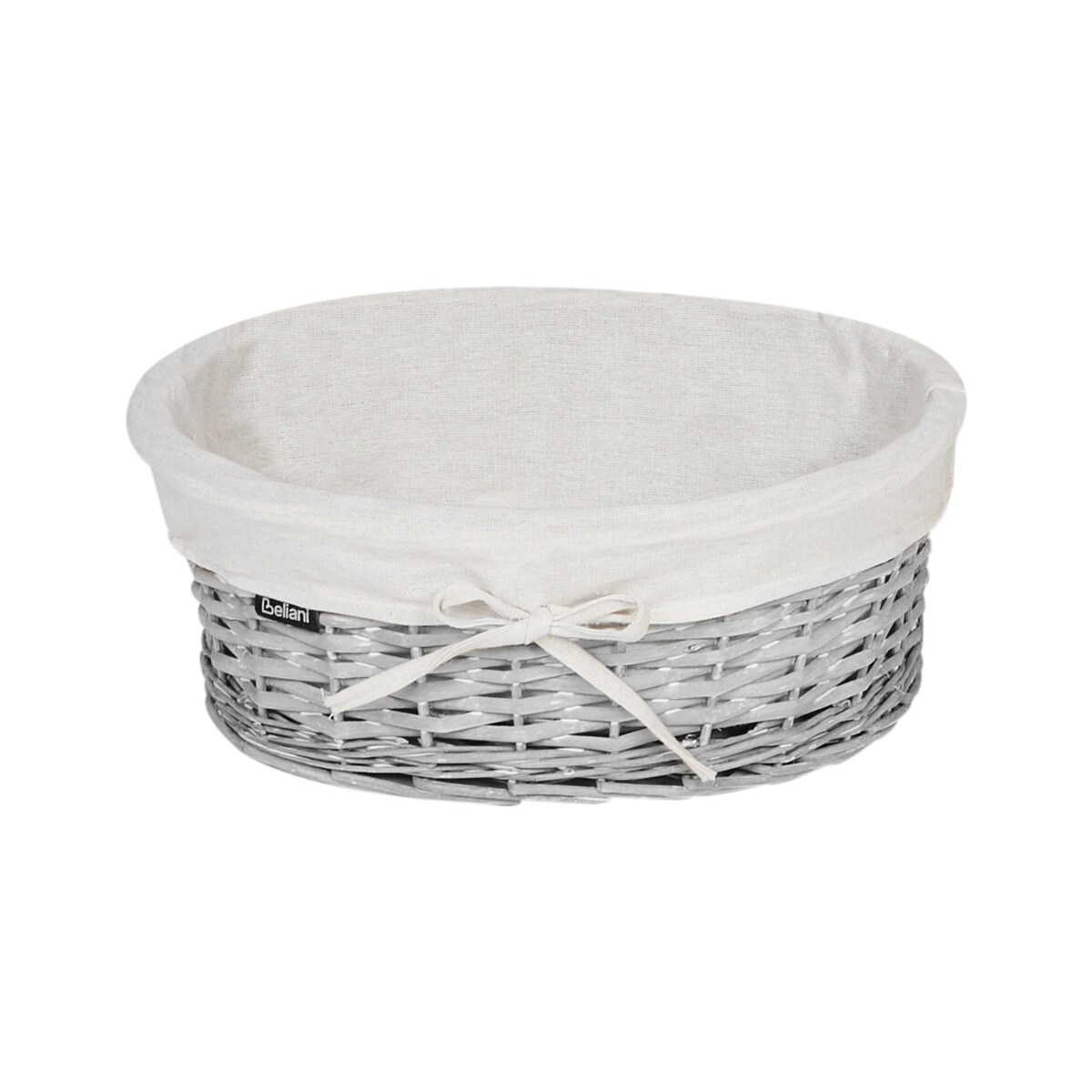 Zestaw 5 koszy wiklinowych szary VAKARI