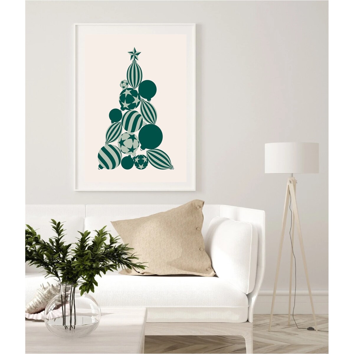 Poster Story, Plakat, Obraz - Świąteczne Drzewko z Bombek, wymiary 42 x 60 cm