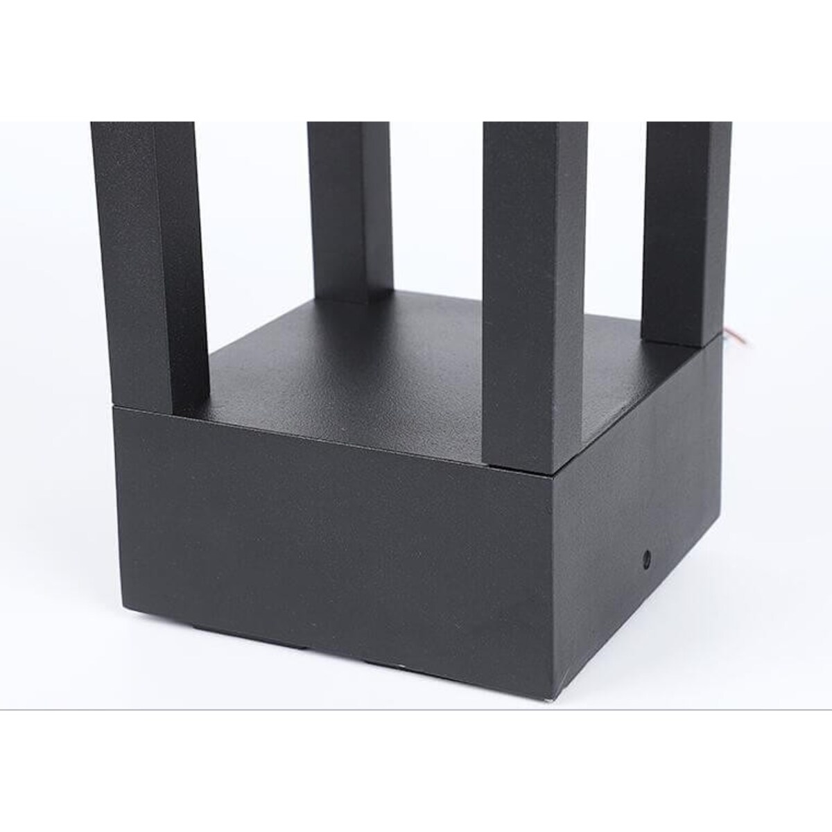 Zewnętrzna LAMPA stojąca QUBE ABIGALI-GLQ600WW 7W prostokątna OPRAWA ogrodowa LED 7W 3000K outdoor IP65 czarna, Abigali