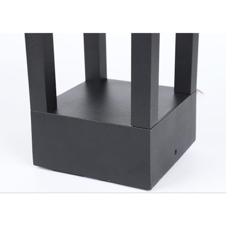 Zewnętrzna LAMPA stojąca QUBE ABIGALI-GLQ600WW 7W prostokątna OPRAWA ogrodowa LED 7W 3000K outdoor IP65 czarna, Abigali
