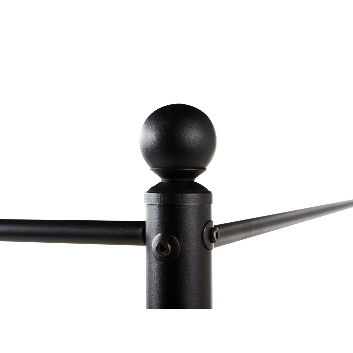 Łóżko z baldachimem Boucle DANNEMOIS 180 x 200 cm Beżowy