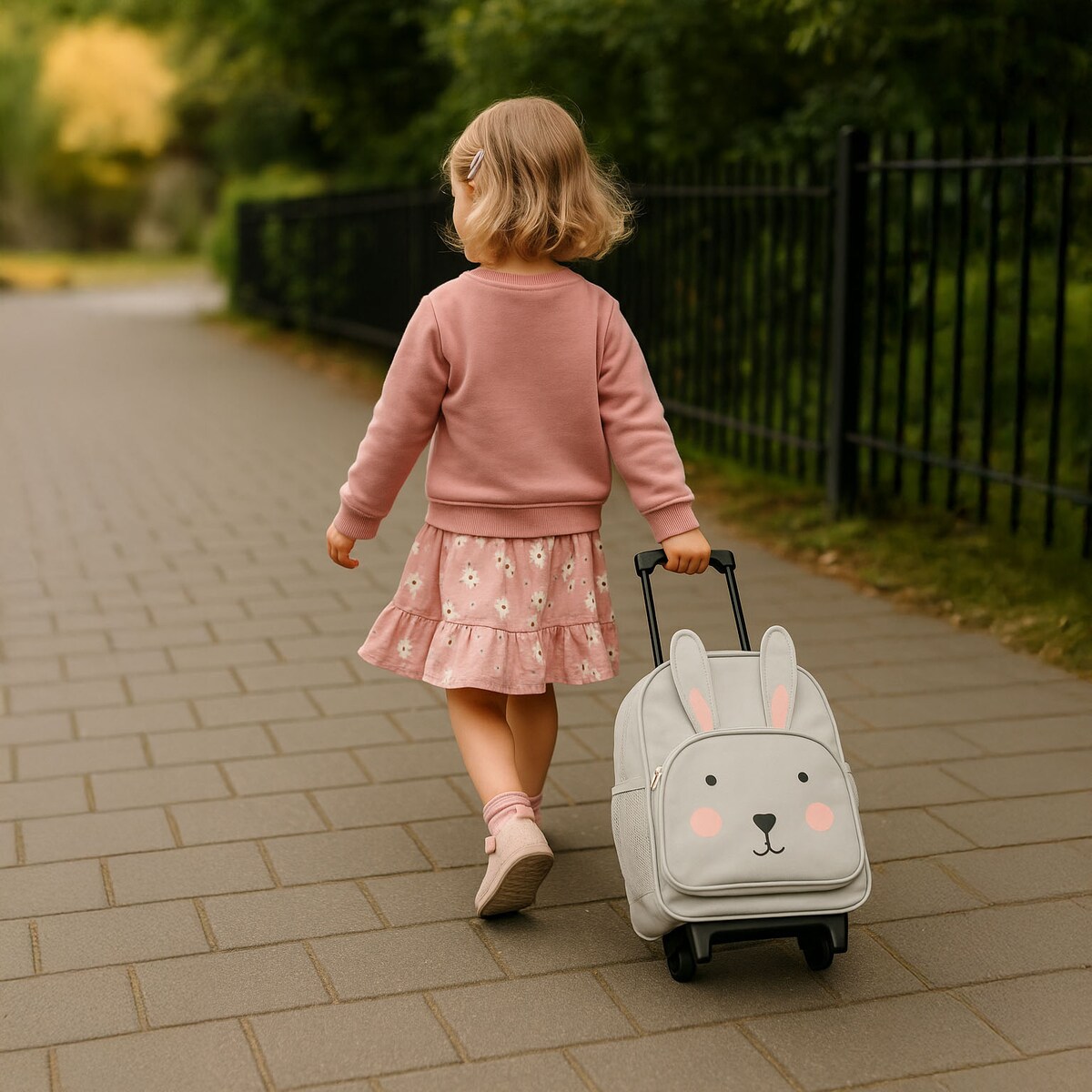 Walizeczka dla dzieci z wyciąganą rączką, 29 x 12 x 40 cm