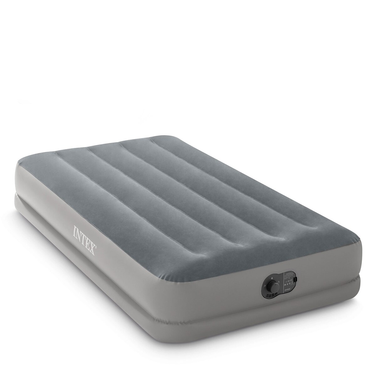 Materac dmuchany welurowy Intex łóżko z pompką USB 191x99 cm 64112