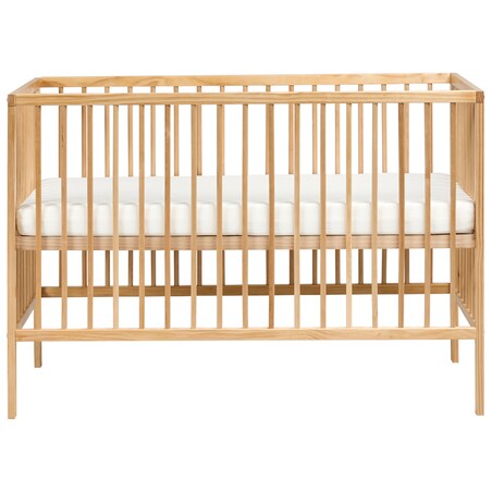 Łóżeczko dziecięce Drewno sosnowe BELENGER 60 x 120 cm Jasnobrązowy