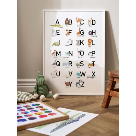 Poster Story, Plakat, Obraz - ABC ze Zwierzątkami, wymiary 70 x 100 cm