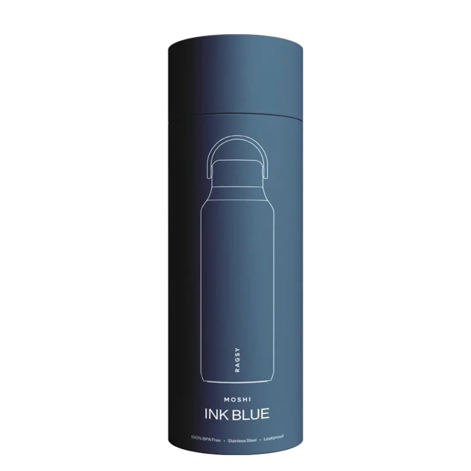 RAGSY MOSHI butelka termiczna z ceramicznym wnętrzem 600 ml, Ink Blue