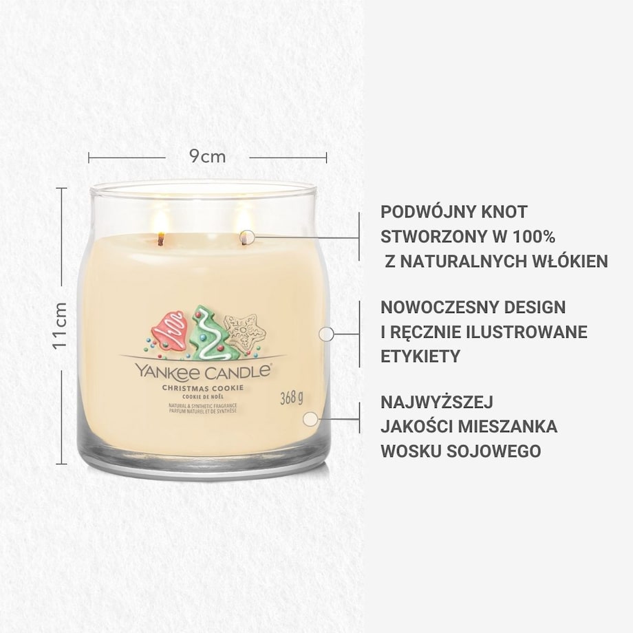 YC SIGNATURE – Świeca średnia CHRISTMAS COOKIE
