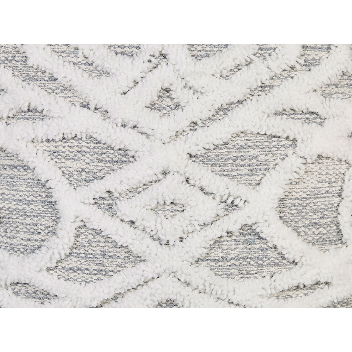 Puf 40 x 40 cm biało-szary BHILWARA