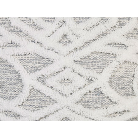 Puf 40 x 40 cm biało-szary BHILWARA