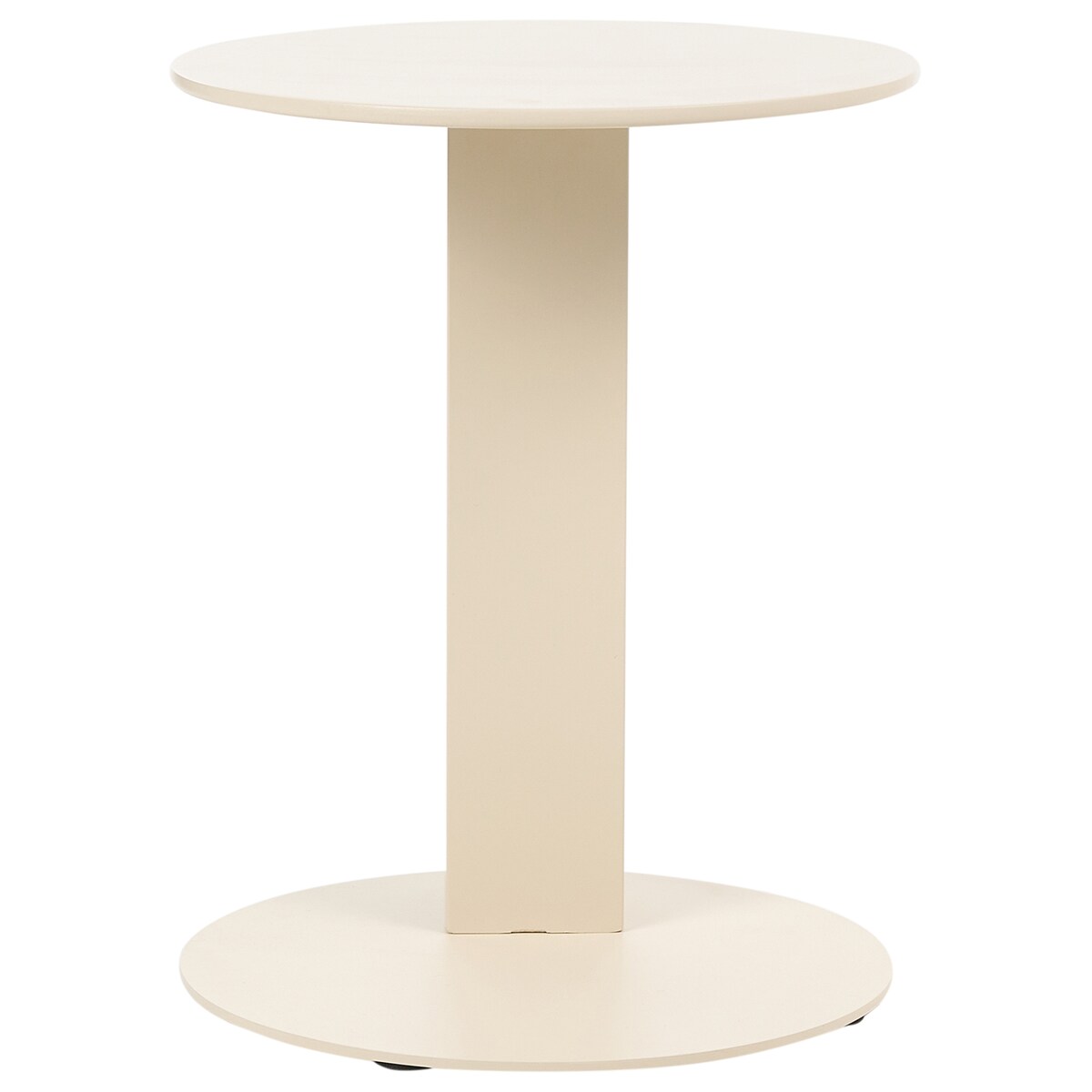 Stolik pomocniczy ogrodowy VANZAGO 40 cm 40 cm Metal Beżowy