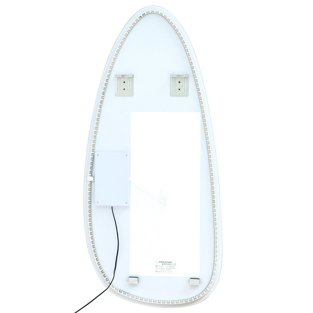 Lustro łazienkowe LED ROYER 60 cm 130 cm Srebrny
