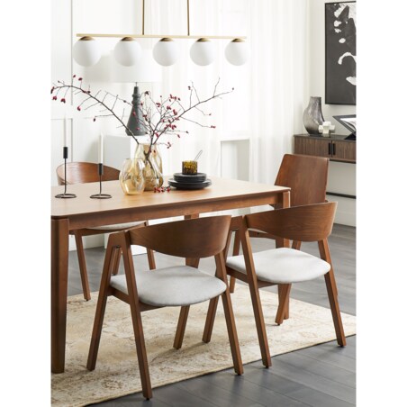 Konsola ciemne drewno z czarnym JOSE