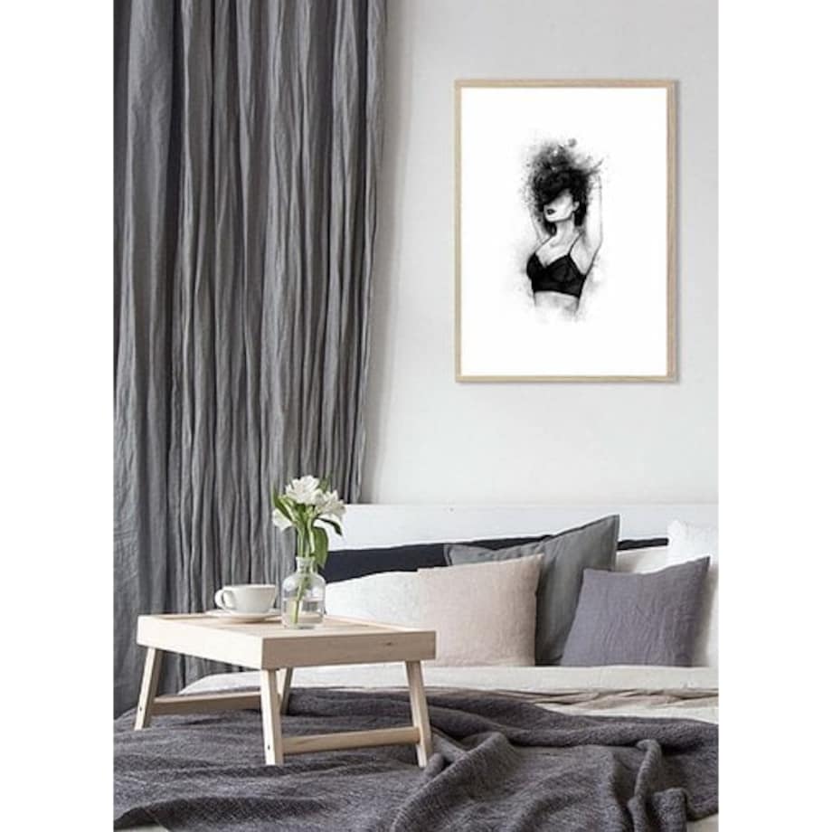 Poster Story, Plakat, Obraz - Kobieta w Czarnym Topie, wymiary 50 x 70 cm